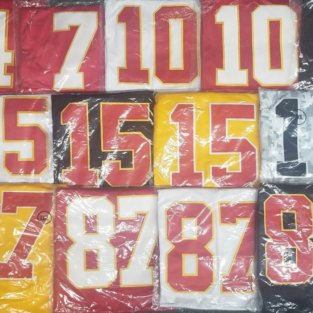 KANSAS CITY CHIEFS STITCHED JERSEYS